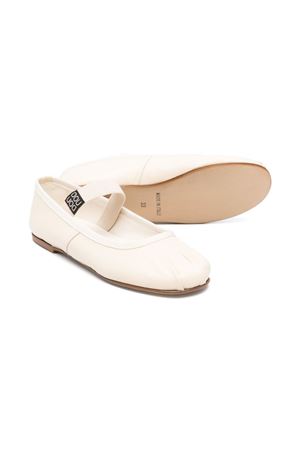 beige leather ballerina-shoes DOUUOD KIDS | BALL490.